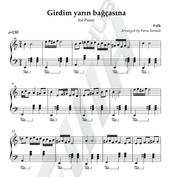  گیردیم یارین باغچاسینا - Girdim Yarin Baghchasina - Girdim Yarının Bağçasına 