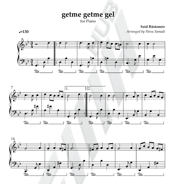 گتمه گتمه گل - Getme Getme Gel