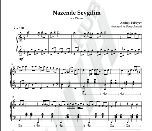 نازنده سوگیلیم - Nazanda Sevgilim - Nazəndə Sevgilim